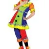 Spanky Stripes Clown Adult Costume