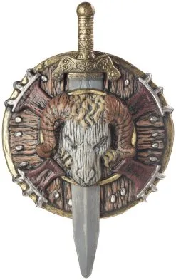 Barbarian Combat Shield And Sword