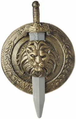Gladiator Combat Shield And Sword