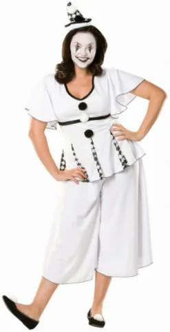 Gigi The Pierrot Adult Plus Costume