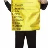 To Do List Adult Costume