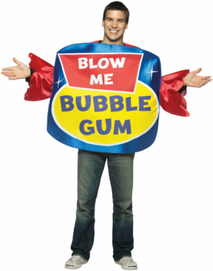 Blow Me Bubble Gum Adult Costume 1 Blow Me Bubble Gum Adult Costume