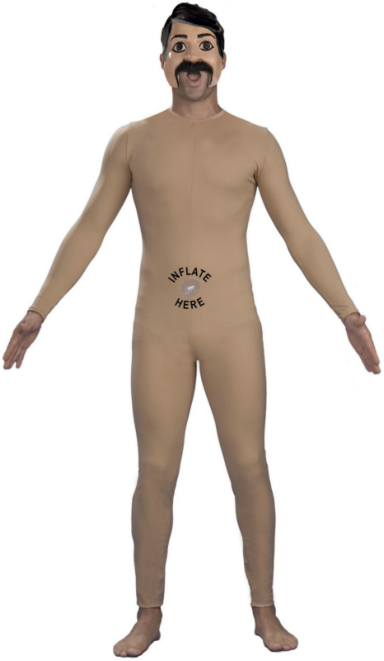 Inflatable Doll (Male) Adult Costume 1 Inflatable Doll (Male) Adult Costume