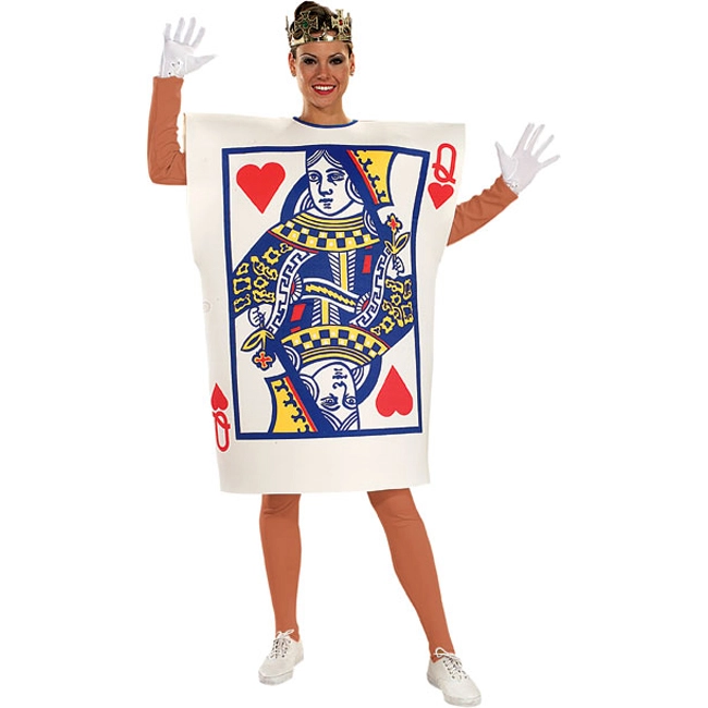 Queen Of Hearts Card Adult Costume 1 Queen Of Hearts Card Adult Costume