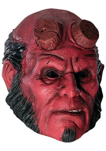 3/4 Latex Hellboy Mask 1 3/4 Latex Hellboy Mask