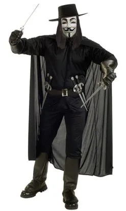 Adult V For Vendetta Costume