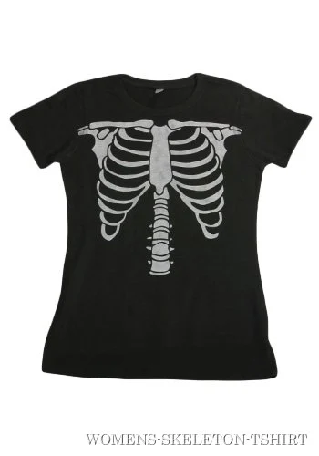 Womens Skeleton Costume T-Shirt 1 Womens Skeleton Costume T-Shirt